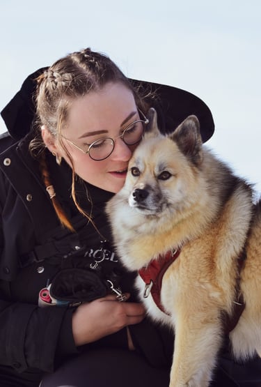 Photo personnelle avec mon chien