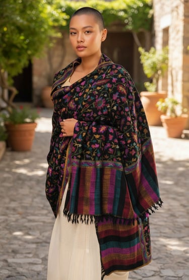 handmade kani pashmina shawl