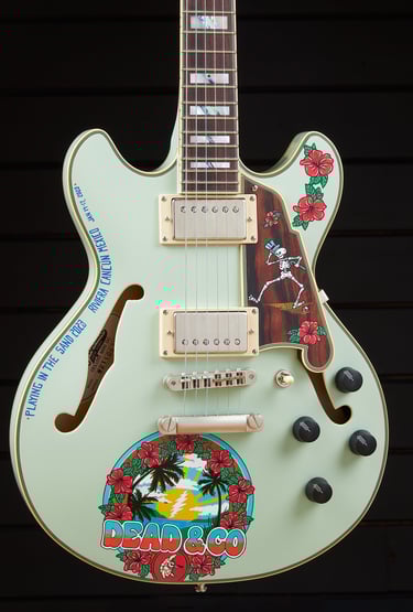 Dead and Company hand-painted guitars - graffiti-garage by Nancy Elhallak