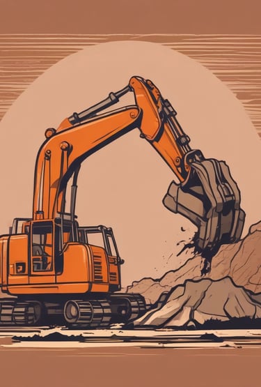 a construction worker is working on a construction site