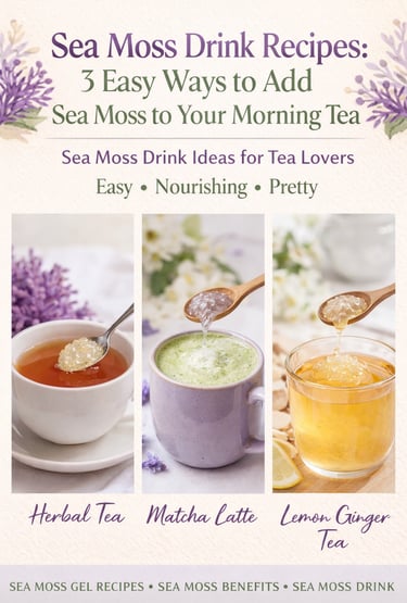 Sea Moss Drink Recipes: 3 Easy Ways to Add Sea Moss to Your Morning Tea