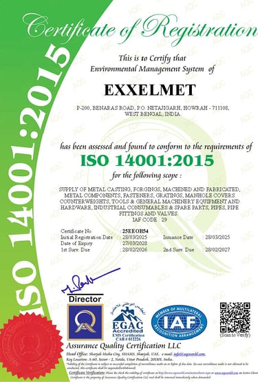 EXXELMET ISO 14001 Environmental Management System