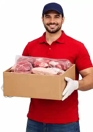 “Fresh meat securely packed for doorstep delivery Sri Lanka”