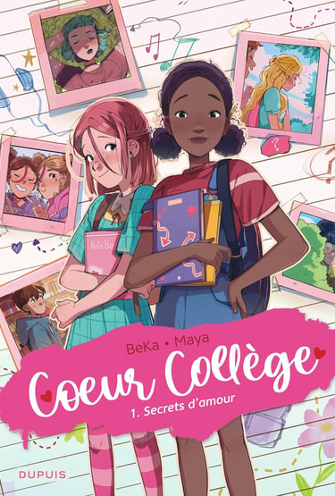 Première de couverture du tome 1 de la BD Coeur collège