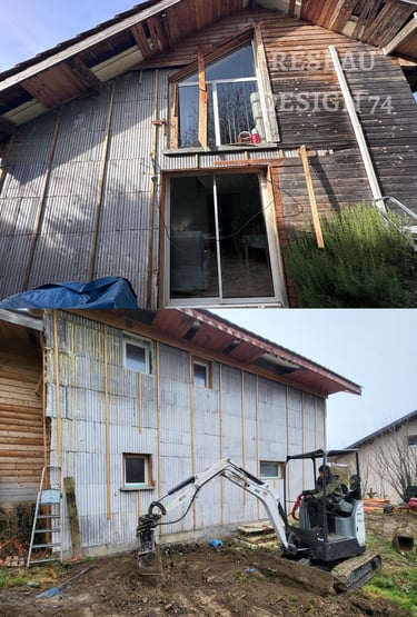 chantier renovation interieur haute savoie