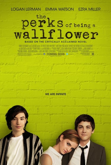 Poster for Stephen Chbosky's The Perks of Being a Wallflower screening hosted by Auckland International Film Club