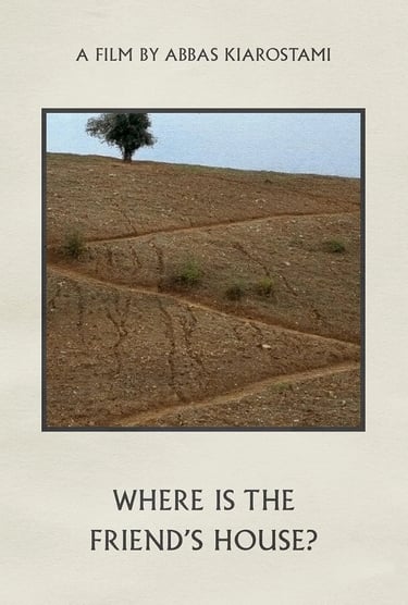 Poster for Where Is the Friend's House? screening hosted by Auckland International Film Club