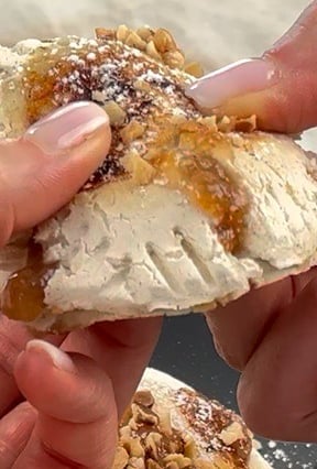 Sweet focaccia - Soft sweet focaccia filled with fig jam