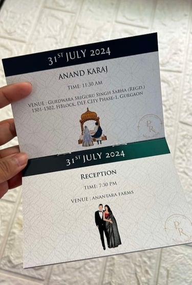 Passport Invitation by Geet Events
