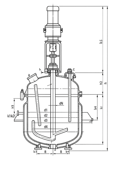 Glass Lined reactors K Type