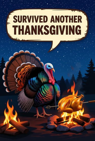 Survived another thanksgiving graphic custom design