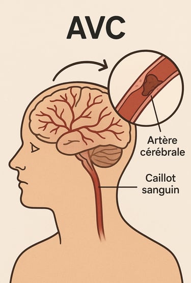 Illustration scientifique AVC - Journée mondiale des AVC