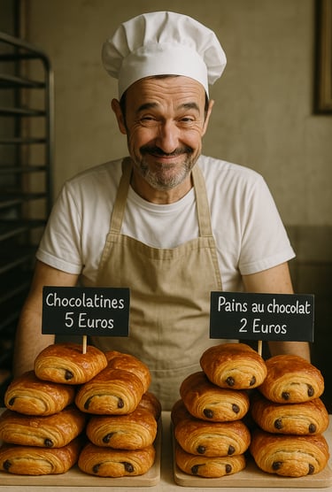 "Boulanger" - Journée mondiale du pain au chocolat (ou chocolatine)