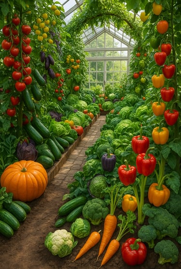Potager bien entretenu pour la journée mondiale de l'alimentation