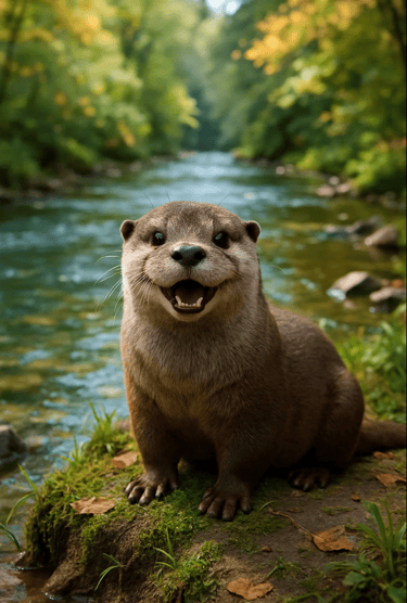 Une loutre souriante pour la journée mondiale de la loutre