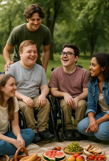 pique-nique, illustration photo, journée mondiale de la myopathie de Duchenne