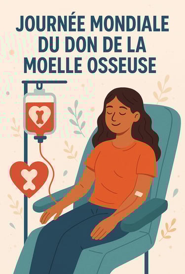 Don de moelle osseuse pour la journée mondiale du don de moelle osseuse