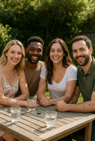 photo de groupe - Journée mondiale du psoriasis
