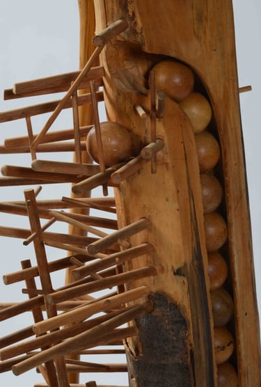 Détail de la Pompaboule de Piere Andrès