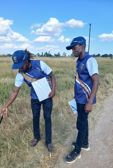 KHT Team on a Rural Field Inspection and Recommendation Errand