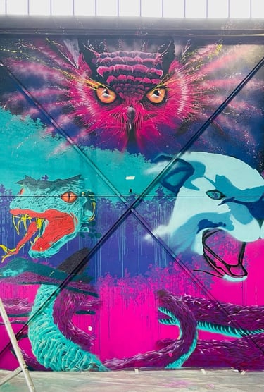 une fresque en cour de création