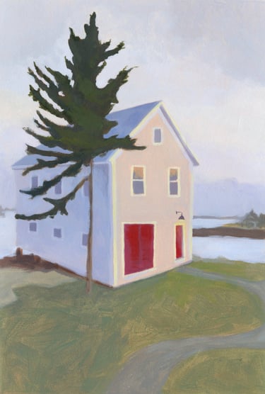 Companionable Pair - Painting by Michelle Darwin