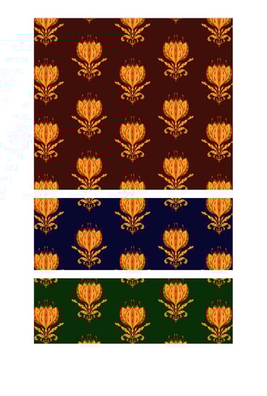 Heritage indian floral block print seamless patterns for wallpaper, fabric and home decor.