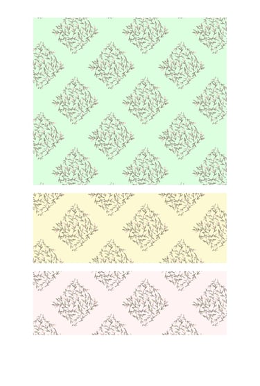 Whimsical mushroom in pastel colours clustered in diamond shapes seamless patterns for wallpaper, fabric and home decor.