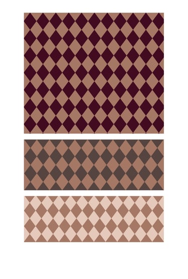 Harlequin diamond surface pattern designs in warm earthy colours for wallpaper, fabric and home deco