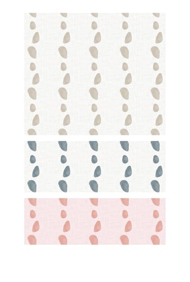 Organic watercolour stones seamless surface pattern designs for wallpaper, home decor and textile licensing.