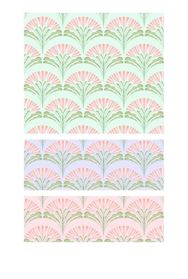 Romantic tulip seamless surface pattern designs for wallpaper, home decor and textile licensing.