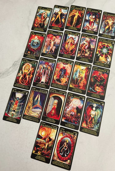 22 major arcana tarot cards universal principles of creation