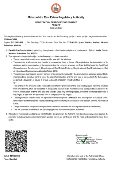 Excel Bellissima Bandra West, Bellissima, Bandra West, Bandra Bay, Bandra Reclamation, Bandra West