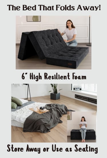 Tri-Fold Mattress Portable Mattress Bed Seating