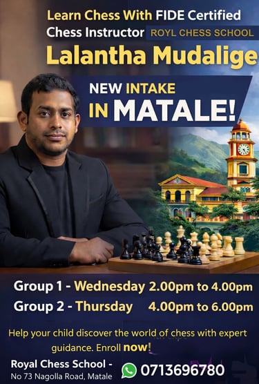 Matale Chess Class, Sri Lanka 