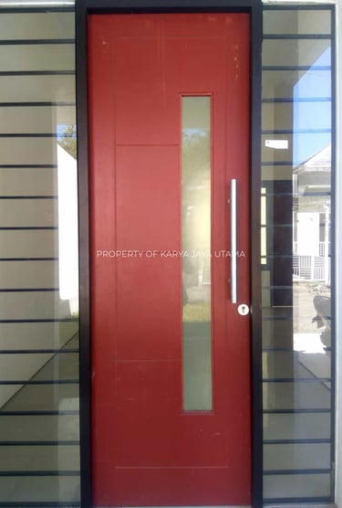 Pintu Solid Wood Panel finishing mowilex untuk Hunian