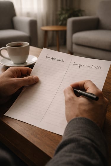 Lista de lo que amo y lo que me hirió