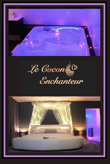 love room à coté de vannes avec secret room et balnéo jacuzzi privatif