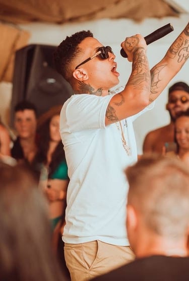 Guest performer at a special event