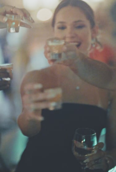 People having fun at a private event