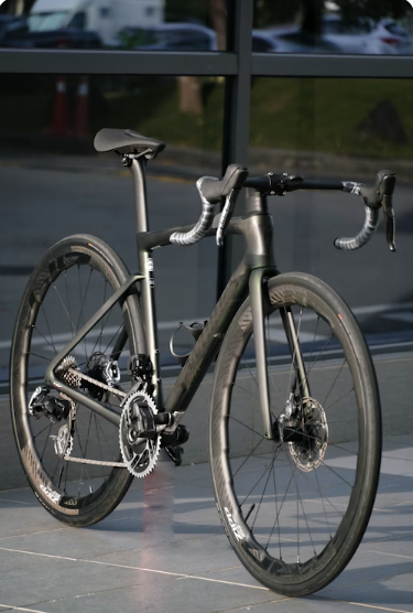 Carbon fibre bike for NDT assessment