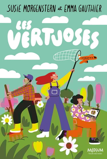 Première de couverture du roman Les vertuoses de Susie Morgenstern et Emma Gauthier