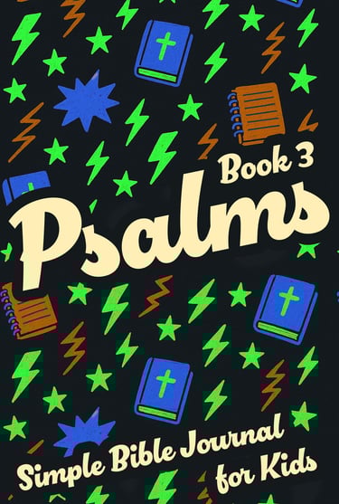 A book cover for Simple Bible Journal, Psalms: Book 3