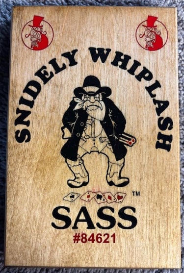 Large SASS Cart Plaque with epoxy