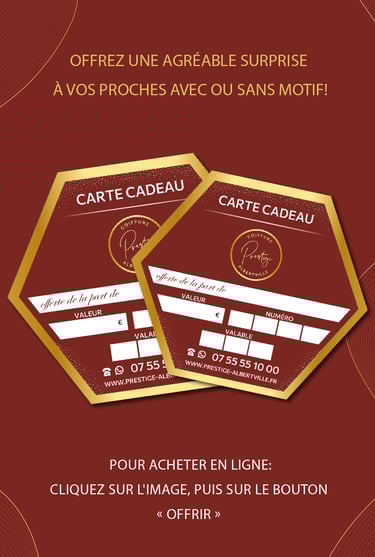 CARTE CADEAU SALON DE COIFFURE PRESTIGE