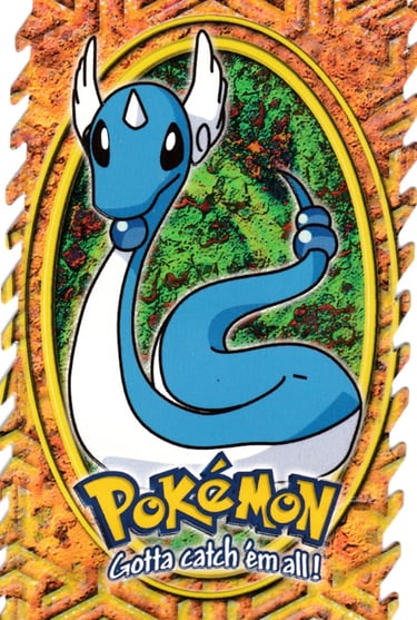 E11 of E12 Dragonair Topps Pokémon The First Movie Die Cut
