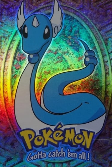 E11 of E12 Dragonair Topps Pokémon The First Movie rainbow foil