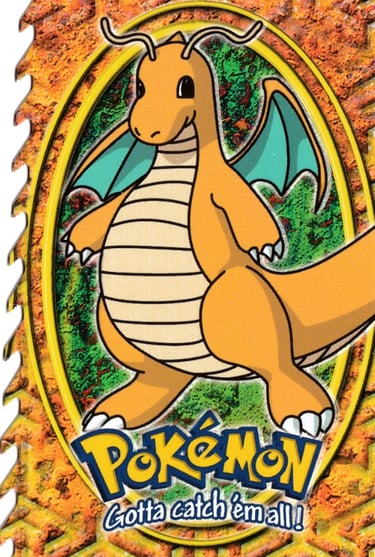E12 of E12 Dragonite Topps Pokémon The First Movie Die Cut