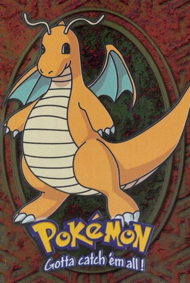 E12 of E12 Dragonite Topps Pokémon The First Movie silver foil