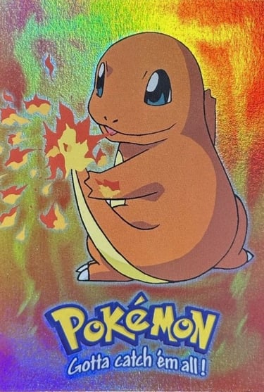 E4 Of E12 Chamander Topps Pokémon The First Movie rainbow foil